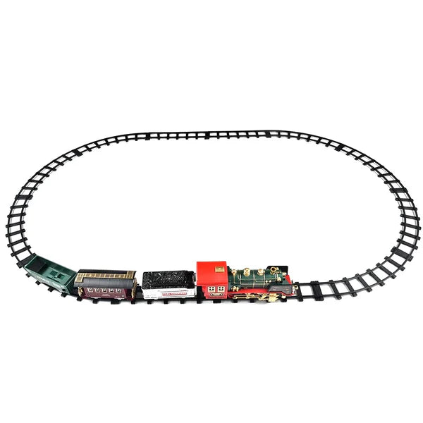 Tren Clásico Decorativo Navideño Con Luces, Sonidos y Humo.🔥 Recargable