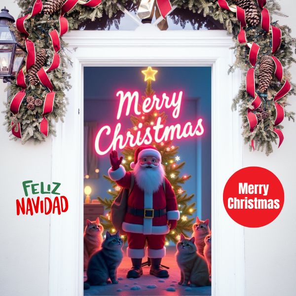 🎅 Fundas Navideñas para Puerta 🎁 2X $119.800🚪🔴