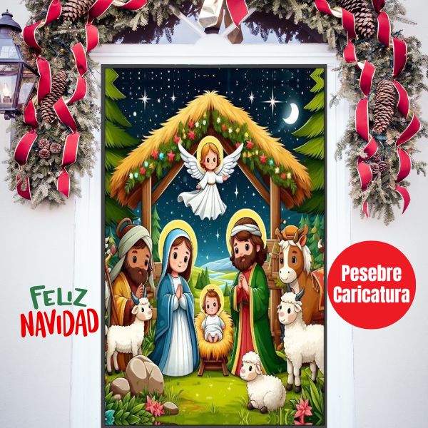 🎅 Fundas Navideñas para Puerta 🎁 2X $119.800🚪🔴