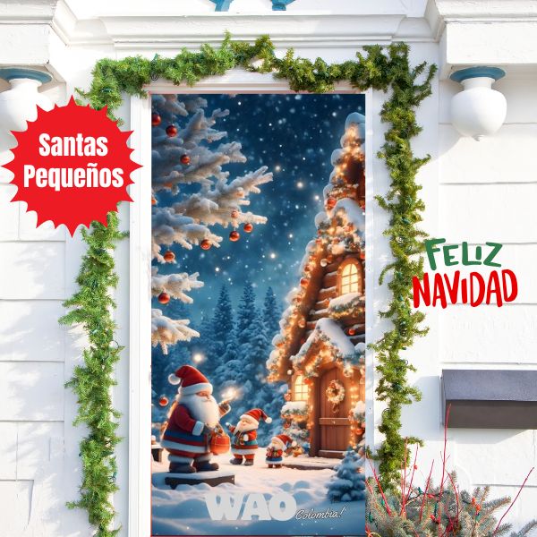 🎅 Fundas Navideñas para Puerta 🎁 2X $119.800🚪🔴
