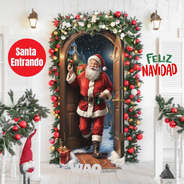 🎅 Fundas Navideñas para Puerta 🎁 2X $119.800🚪🔴