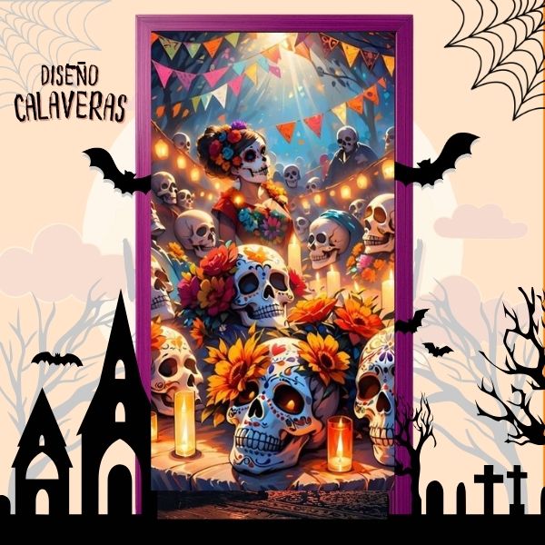 🎃 Fundas Halloween Para Puertas 🕷️ ¡PAGA 2 LLEVA 3!
