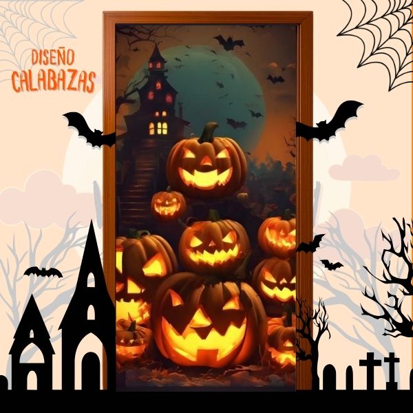 🎃 Fundas Halloween Para Puertas 🕷️ ¡PAGA 2 LLEVA 3!