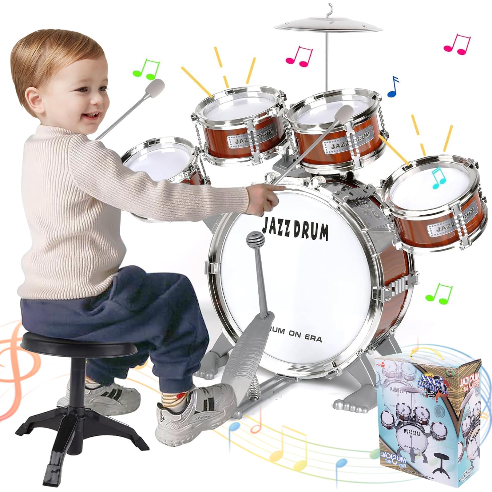 Bateria niños musical online