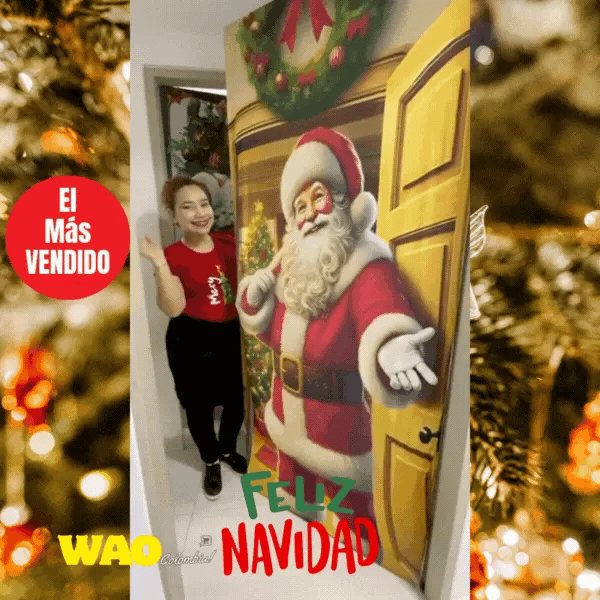 🎅 Fundas Navideñas para Puerta 🎁 2X $119.800🚪🔴