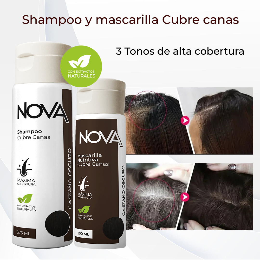 NOVA Tratamiento Cubre Canas 🔥 Paga 1 Lleva 2 🔥
