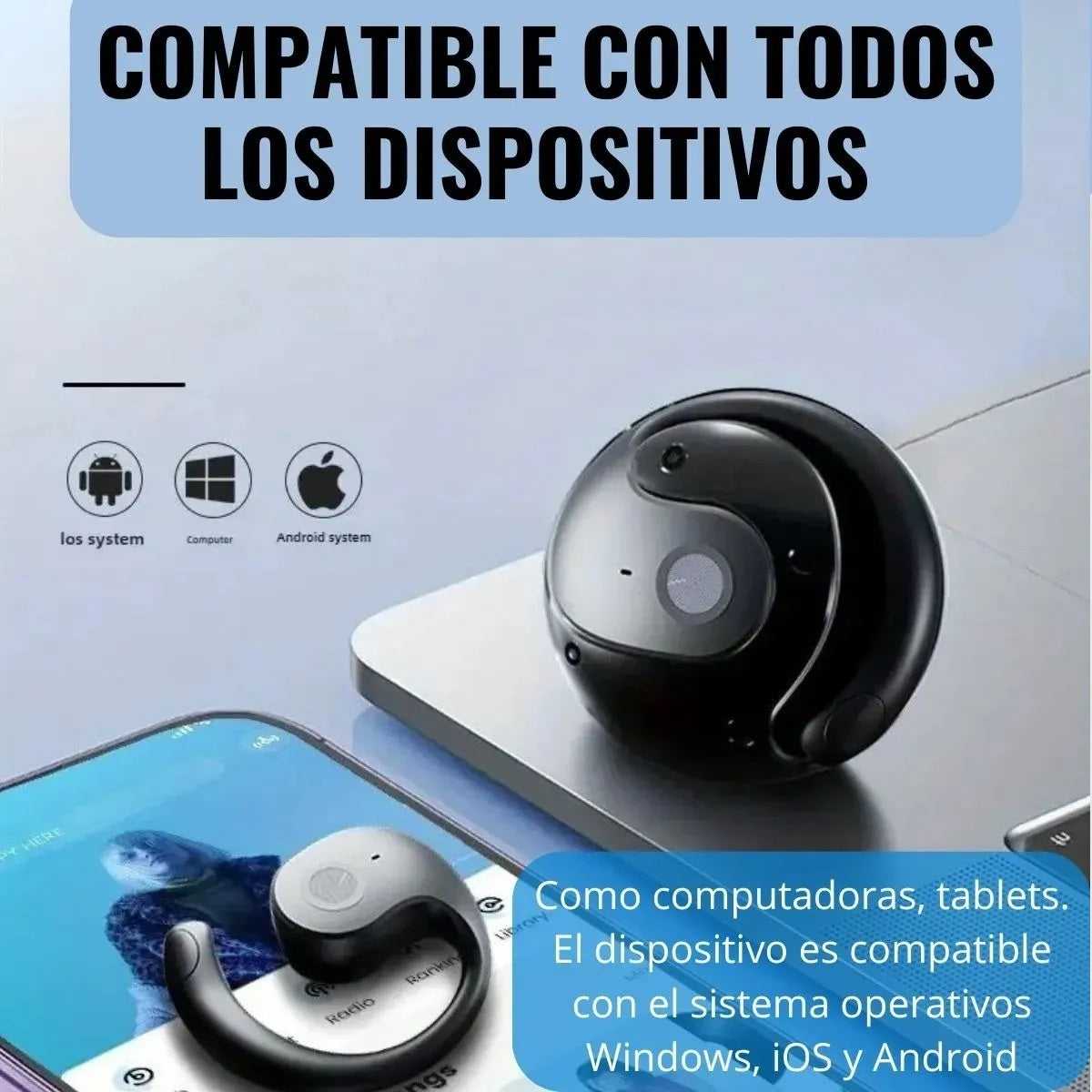 Audífonos traductor con IA + 144 idiomas