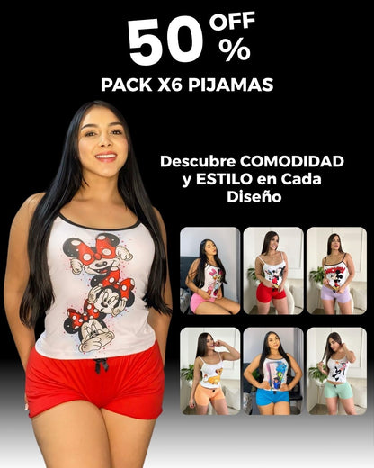 Pack x6 Pijamas