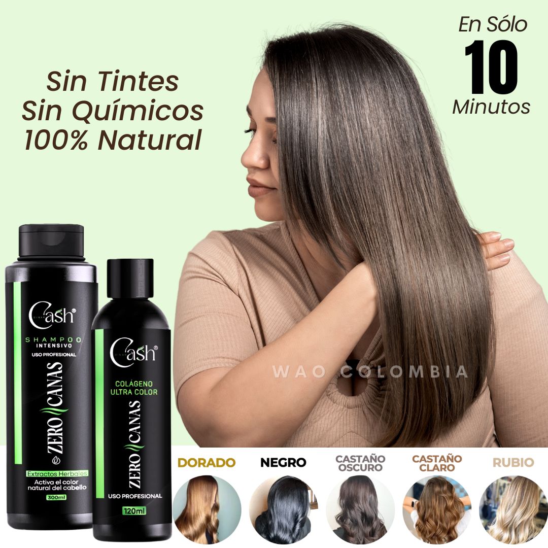 Cubre tus Canas en 10 Minutos con Cash Zero Canas