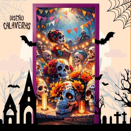 🎃 Fundas Halloween Para Puertas 🕷️ ¡PAGA 2 LLEVA 3!